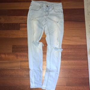 American Eagle light wash Jeggings